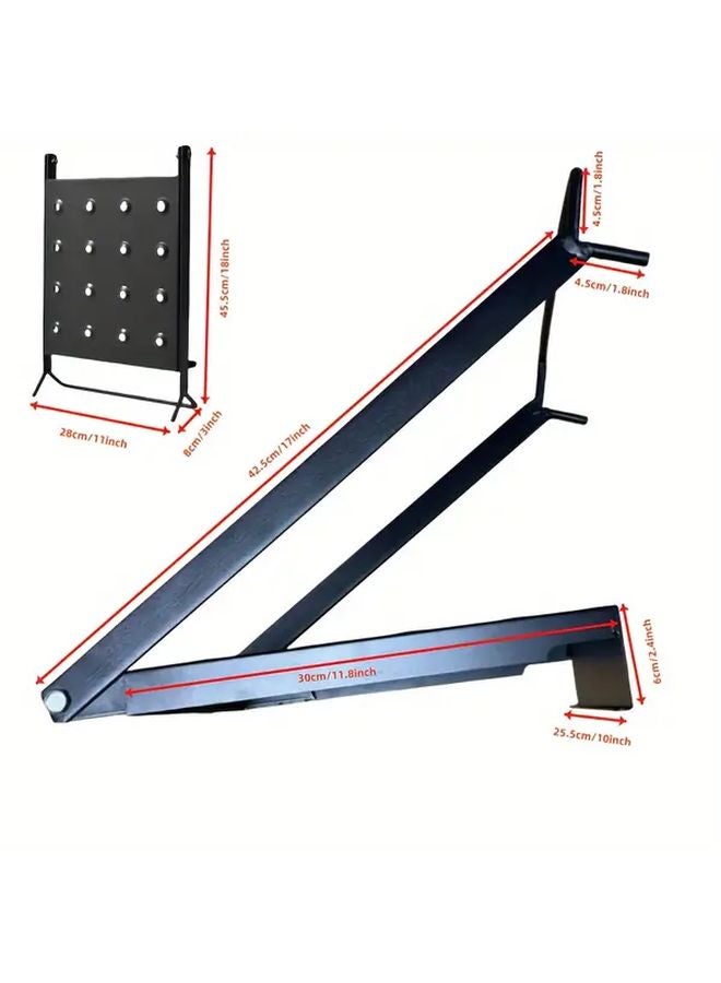 Black Extension Ladder Tray Foldable Multi Use Platform For Tools And Painting - Image 3